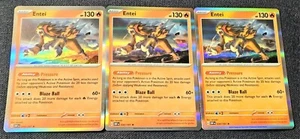 Pokemon Entei 30/197 Obsidian Flames Holo Rare LP (3) - Picture 1 of 2