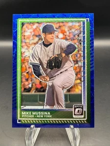 2025 Donruss Baseball - Mike Mussina Optic Blue Velocity #100 New York Yankees - Picture 1 of 3