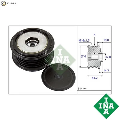 ALTERNATOR FREEWHEEL CLUTCH 535 0248 10 FOR HYUNDAI FLUIDIC/ELANTRA ix35/SUV i20 - Image 1 of 4