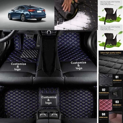 For Hyundai Sonata Car Floor Mats Carpets Cargo Liners Custom All Weather - Image 1 of 4