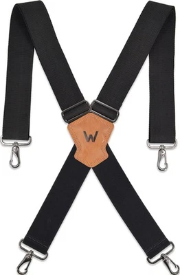 WELKINLAND 2Inch Men's Heavy Duty Suspenders w/Hooks For jeans - Image 1 of 4