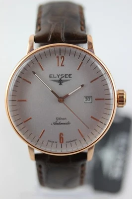 ELYSEE Sithon  Herrenuhr Automatik Datum Sichtboden Bauhausstil 42mm 13282 - Bild 1 von 4