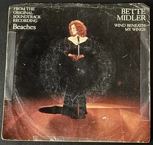 Bette Midler 45RPM “Wind Beneath My Wings” 1989 80s Beaches Soundtrack 7” Vinyl - Picture 1 of 4