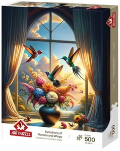 Art Puzzle Jigsaw Puzzle 500 Pieces 8+ Ages Symphony of Flowers and - Picture 1 of 2