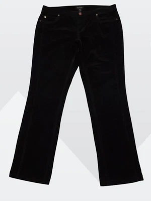 Jeans feminino White House Black Market veludo preto sensação veludo veludo NOIR 10R - Imagem 1 de 4