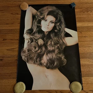 Rachel Welch poster TOPLESS originale 1970 poster prodotto commercialmente SINERGISMO - Foto 1 di 8