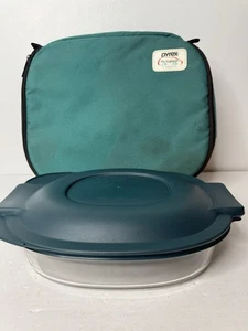 Pyrex tragbare isolierte Canvas Reisetasche mit 2 Quart Auflaufform 702 - Bild 1 von 24