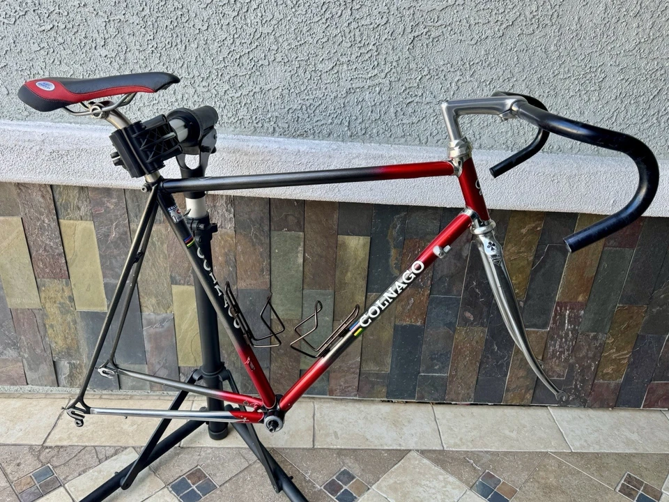 Bicicleta de Carretera Colnago Super Columbus Cromor De Colección 54cm 700c Acero Italia Freno de Llanta Foto 1 de 4