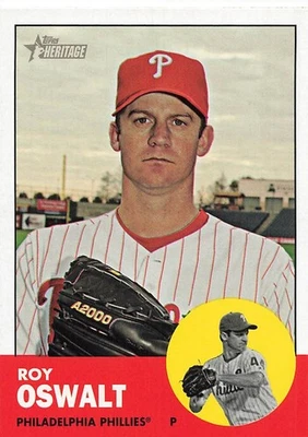 Roy Oswalt 2012 Topps Heritage béisbol #478 Foto 1 de 2