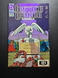 DC Comics Liga de la Justicia América #40 Julio 1990 Cubierta de Adam Hughes - Imagen 1 de 1