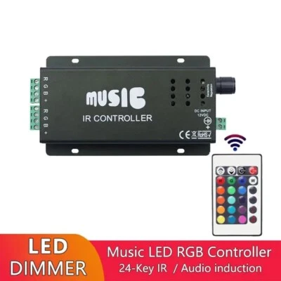 LED Music Controller KTV Audio Voice Activated Dimmer RGB 5050 2835 Light Strip - Immagine 1 di 4