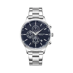 Kenneth Cole KCWGK2271204 Men's Chronograph Stainless Steel Silver Tone Band - Picture 1 of 2