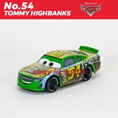 Coche fundido a presión Mattel Disney Pixar Cars 3 No.54 Tommy Highbanks 1:55, NUEVO suelto Foto 1 de 4