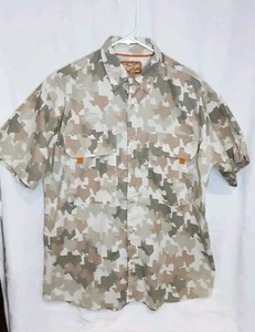 Old Tejas Camouflage Button Down Shirt Men's Size Small -D49 - Picture 1 of 3