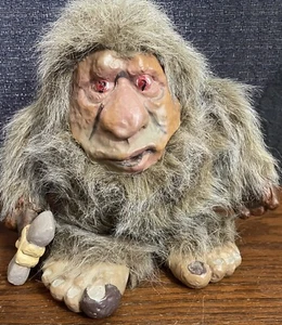 Creepy Vintage Da Grunt Caveman Bigfoot Troll Doll Unity Creations 1989 READ - Picture 1 of 8