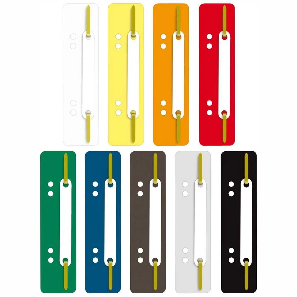 Heftstreifen Aktendulli Kösterstreifen Kunststoff 25 Stück [9 Farben wählbar] - Bild 1 von 1