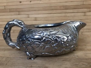 Arthur Court 1990 Rabbit Bunnies Aluminiumguss Sauciere - Bild 1 von 6