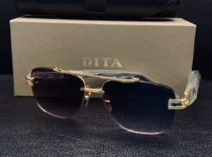 DITA GRAND-EVO ONE Sunglasses In Black Gold Rare Men Accessories Used NM Item - Picture 1 of 9
