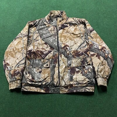 Vintage Realtree Camo Jacket Mens Large Brown Fusion 3D Camouflage Hunting Coat - Image 1 of 4
