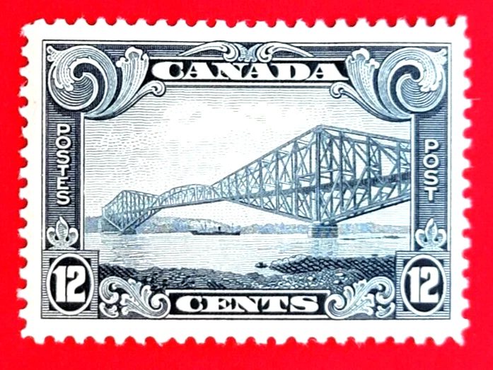 Canada Stamp #156 "Quebec Bridge" MH VF CV$70 - Image 1 of 1