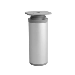 ALUMINIUM VERSTELLBARER KÜCHENSCHRANK SOCKELBEIN 60 mm/100 mm/150 mm HÖHE Durchmesser 40 mm - Bild 1 von 2