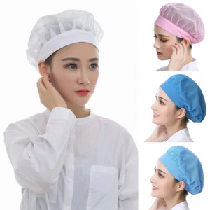 Adjustable Catering Canteen Hotel Chef Cap Hair Net Waiter Food Service Cook Hat - Picture 1 of 21