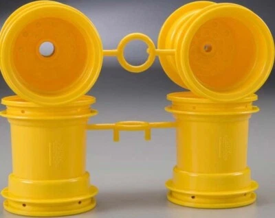 YELLOW WHEEL RIM SET Lunch Box Midnight Pumpkin Suzuki Jimny RC Tamiya 9335036 - Image 1 of 4