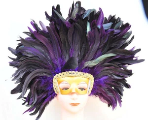 Coque Feder Kopfschmuck Maske Kostüm Maske Kopfschmuck - Halloween Kostüm - Bild 1 von 1