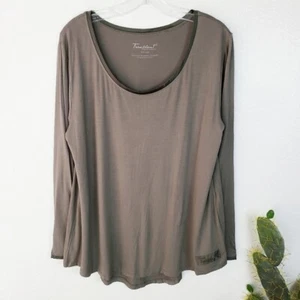 Faceplant Dreamwear Bamboo Oversized Long Sleeve Pajama Shirt Top size Large - Picture 1 of 10