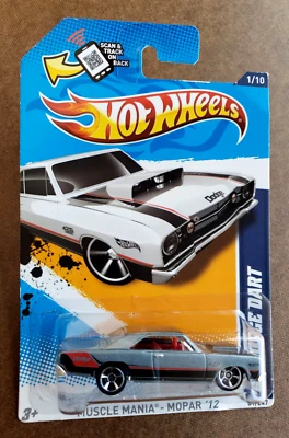 Dodge Dart 2012 Hot Wheels '68 Metalflake gris Muscle Mania Mopar '12 01/10 1:64 Foto 1 de 4