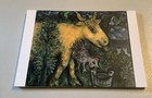 1 Kunst Postkarte, Marc Chagall,die Farm, Tiere, Bauernhof, Neu