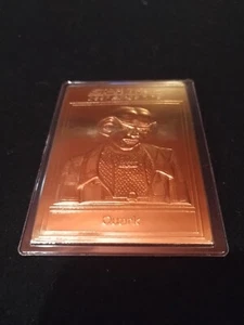 Star Trek 2001 Danbury Mint 22Kt Gold Card--Quark - Picture 1 of 4