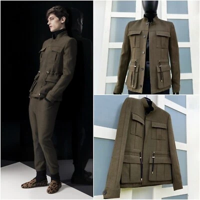 Редкая и великолепная военная шерстяная куртка Balmain RunAway and Campaign AW14 Slim Fit - Изображение 1 из 4