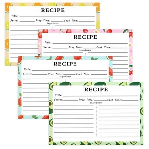 Recipe Cards for Bridal Shower & Wedding 4x6 Double-Sided 72 Pieces - Picture 1 of 7