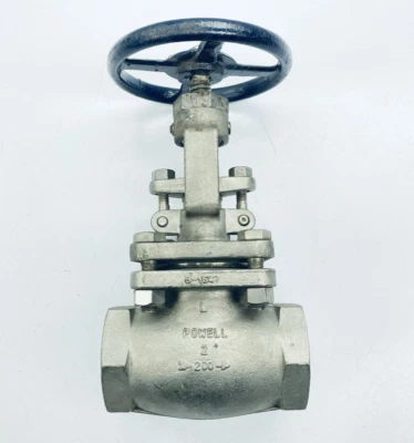 POWELL 2474TN0TXXX Globe Valve 2"-Threaded Rising Stem Class-200 Stainless Steel - Image 1 of 4