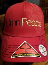 NWT's Omni Peace Africa  Adjustable Trucker Hat Baseball Cap Red & Black