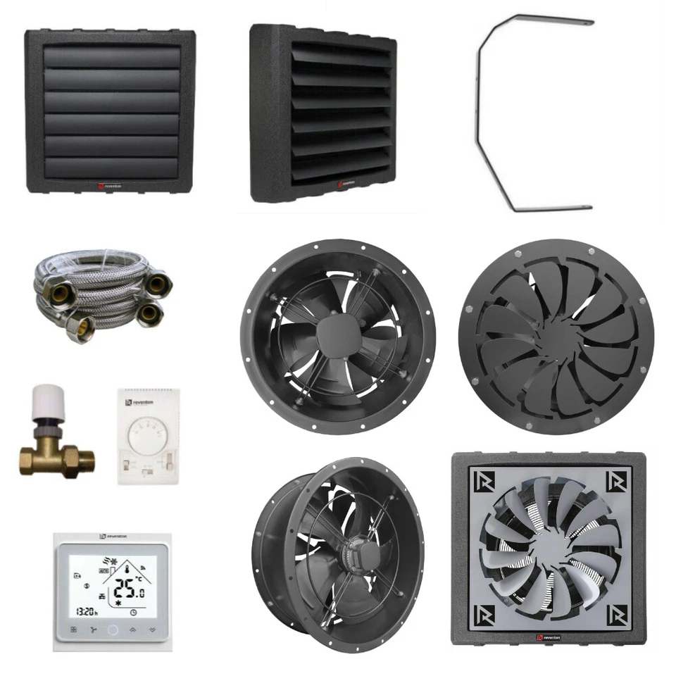 Lufterhitzer Hallenheizung Heizregister Thermostat Umluftventilator nach Wahl - Bild 1 von 1