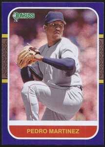 2021 Donruss PEDRO MARTINEZ "RETRO 1987" Holo Purple Refractor Parallel #237