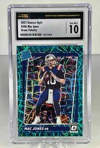 2021 Panini Donruss Optic - Rated Rookie Green Velocity Prizm #206 Mac Jones... - Bild 1 von 2