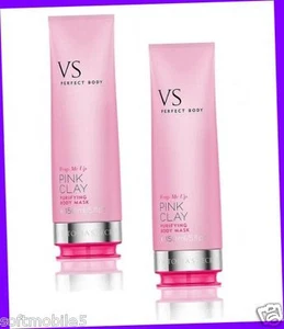2 Victoria's Secret Perfect Body Wrap Me Up PINK CLAY Purifying Body Mask 5fl oz - Picture 1 of 1