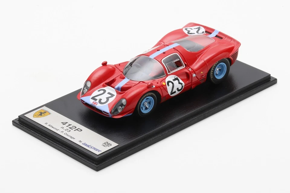 Looksmart LSLM158 1/43 Ferrari 412P No. 23 Le Mans 1967 Model Car - Image 1 of 1