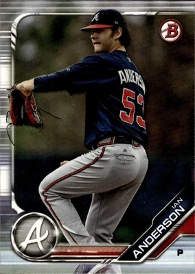 2019 Bowman Prospects #BP-47 Ian Anderson Atlanta Braves - Image 1 of 2
