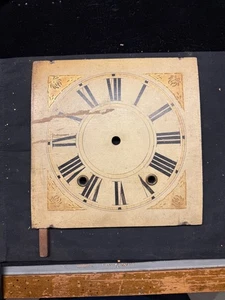 (F114) Holz Uhr Zifferblatt 9" x 9 Zoll - Antik - Bild 1 von 7