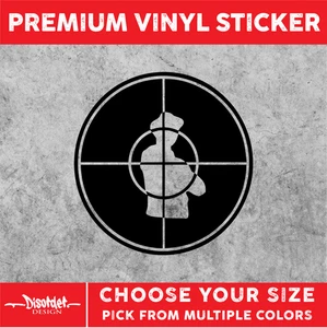 PUBLIC ENEMY SYM [VINYL STICKER]-for Car/Truck WINDOW-LAPTOP-FOLDR-U PCK CLR/SZE - Picture 1 of 6
