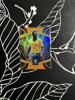2024 Panini Prizm CONMEBOL Copa America #40 Pelé Phenomenon Orange /25 Brazil - Image 1 of 2