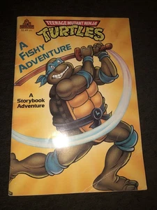 TMNT Teenage Mutant Ninja Turtles A Storybook Adventure FISHY ADVENTURE 1990 - Picture 1 of 5