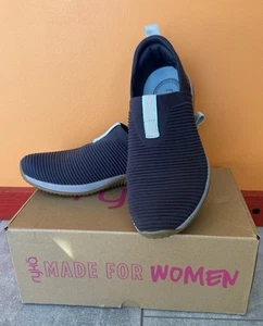 Ryka Women's Echo Knit Slip-on Casual Sneaker Walk Shoes Size 8M Blue With Box - Picture 1 of 14