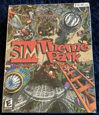 SIM THEME PARK: PC SEALED Big Box - 2000 EA/ Bullfrog Games Windows 95/ 98 RARE - Image 1 of 4