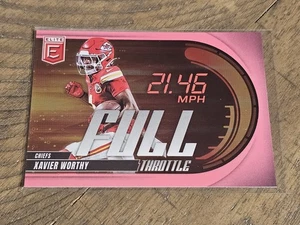 Panini Donruss Elite Xavier Worthy 2025 acelerador completo rosa casi nuevo - Imagen 1 de 3