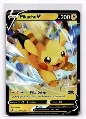 Pikachu V SWSH: Sword & Shield Promo Cards - Pokemon NM SWSH285 - Image 1 of 2
